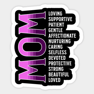 Mother's Day, Mom Loved Sticker